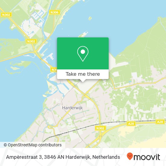 Ampèrestraat 3, 3846 AN Harderwijk kaart