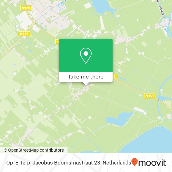 Op 'E Terp, Jacobus Boomsmastraat 23 kaart