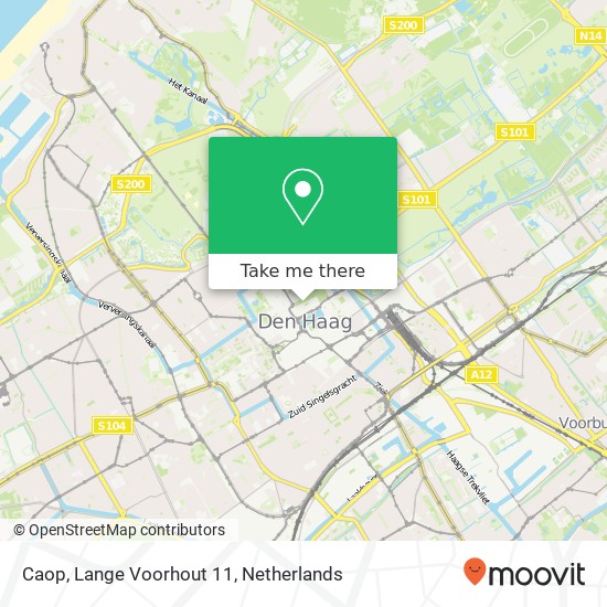 Caop, Lange Voorhout 11 kaart