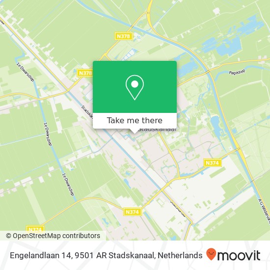 Engelandlaan 14, 9501 AR Stadskanaal kaart