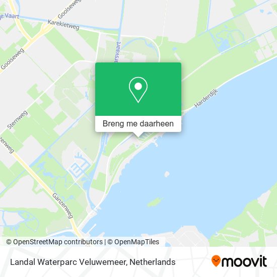Landal Waterparc Veluwemeer kaart