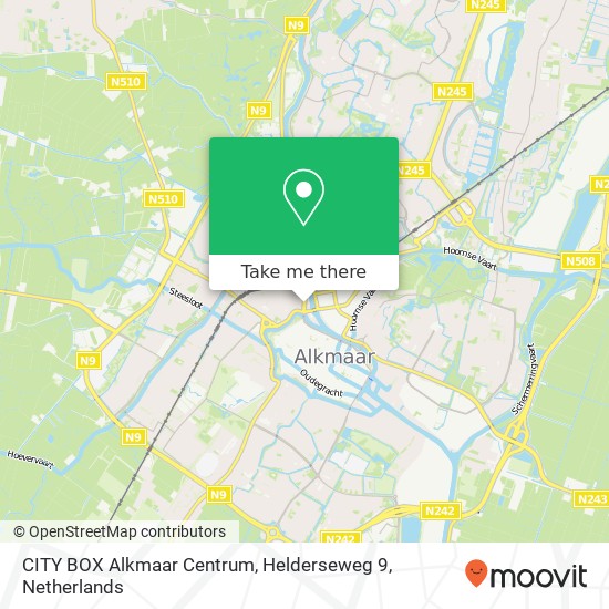 CITY BOX Alkmaar Centrum, Helderseweg 9 kaart