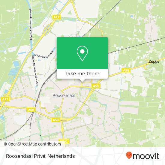 Roosendaal Privé kaart