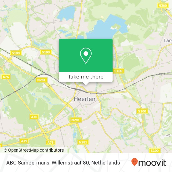 ABC Sampermans, Willemstraat 80 kaart