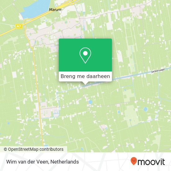 Wim van der Veen, Jonkersvaart 2 kaart