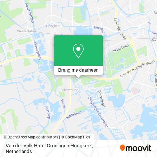 Van der Valk Hotel Groningen-Hoogkerk kaart