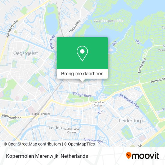 Kopermolen Merenwijk kaart