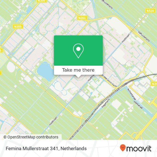 Femina Mullerstraat 341, 2135 ML Hoofddorp kaart