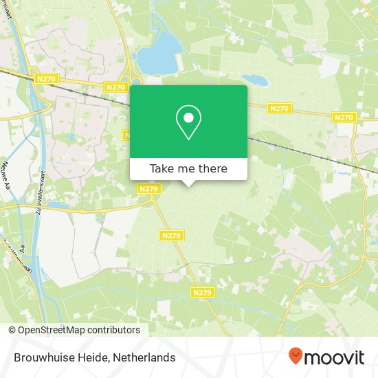 Brouwhuise Heide kaart