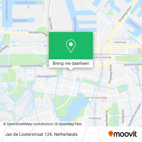 Jan de Louterstraat 126 kaart