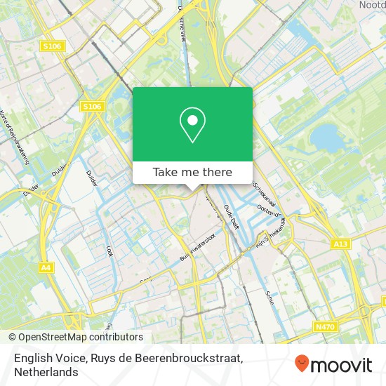 English Voice, Ruys de Beerenbrouckstraat kaart