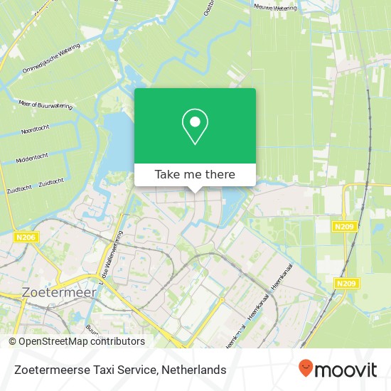 Zoetermeerse Taxi Service kaart