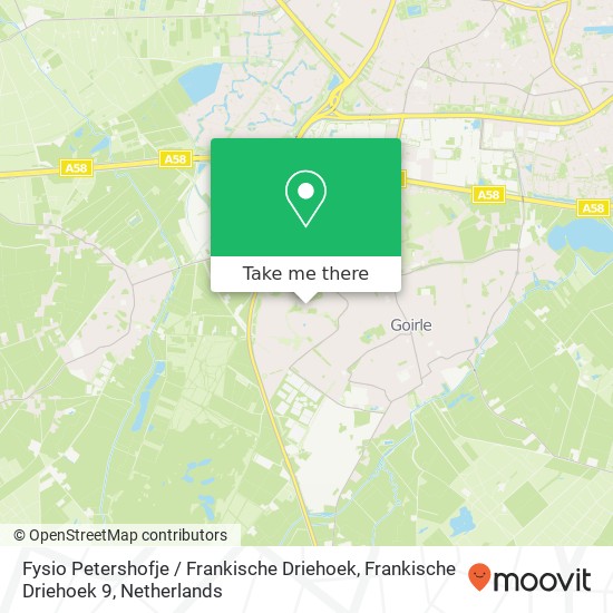 Fysio Petershofje / Frankische Driehoek, Frankische Driehoek 9 kaart