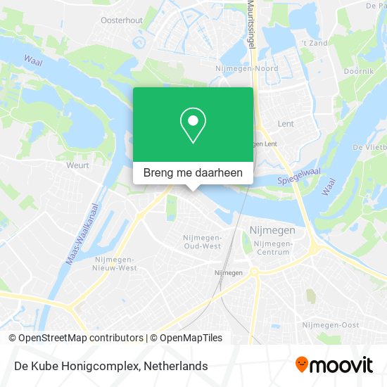 De Kube Honigcomplex kaart