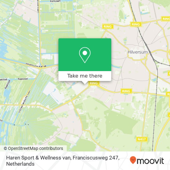 Haren Sport & Wellness van, Franciscusweg 247 kaart