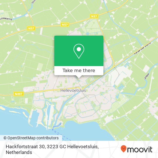 Hackfortstraat 30, 3223 GC Hellevoetsluis kaart