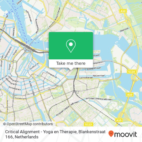 Critical Alignment - Yoga en Therapie, Blankenstraat 166 kaart