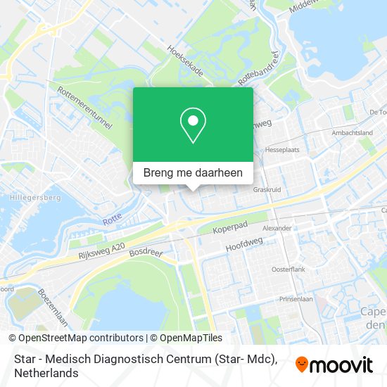 Star - Medisch Diagnostisch Centrum (Star- Mdc) kaart