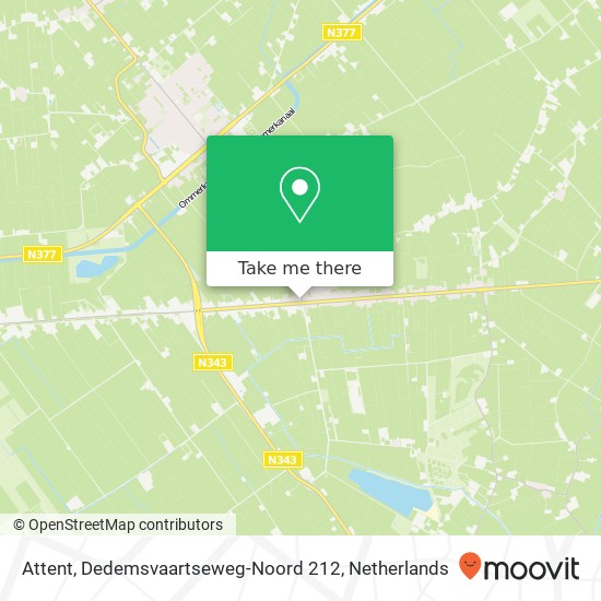 Attent, Dedemsvaartseweg-Noord 212 kaart