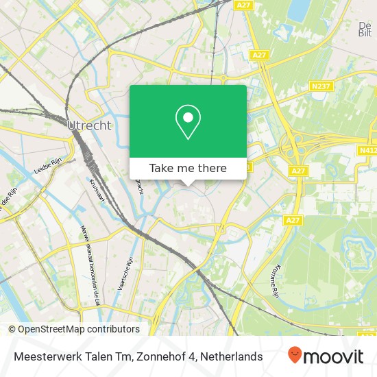 Meesterwerk Talen Tm, Zonnehof 4 kaart