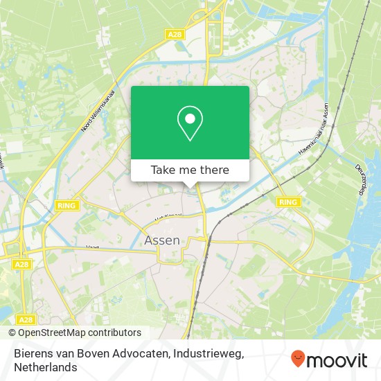 Bierens van Boven Advocaten, Industrieweg kaart