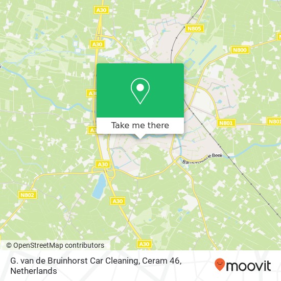 G. van de Bruinhorst Car Cleaning, Ceram 46 kaart