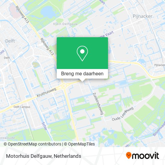 Motorhuis Delfgauw kaart