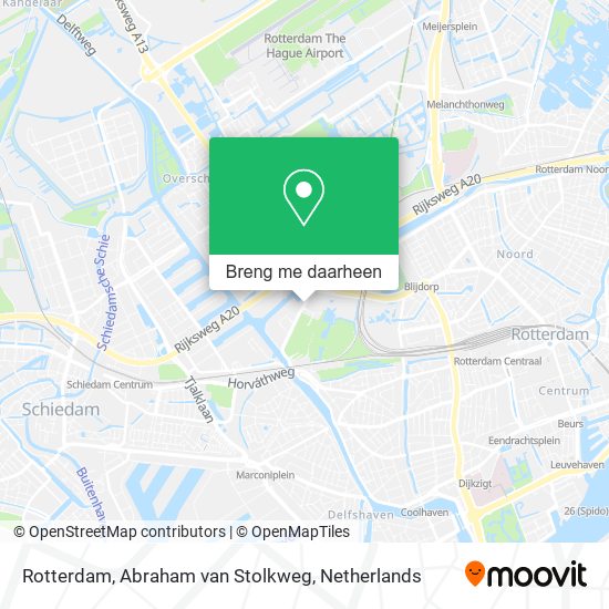 Rotterdam, Abraham van Stolkweg kaart