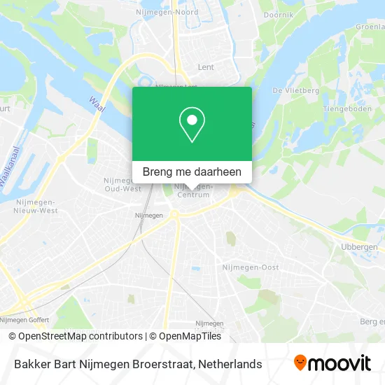 Bakker Bart Nijmegen Broerstraat kaart