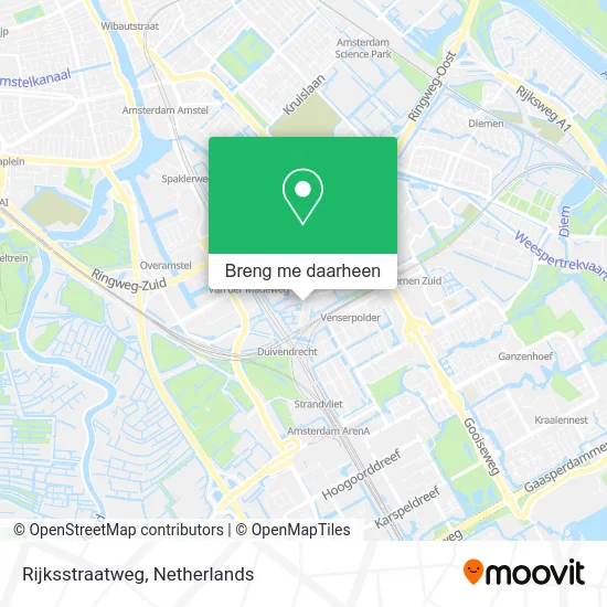 Rijksstraatweg kaart