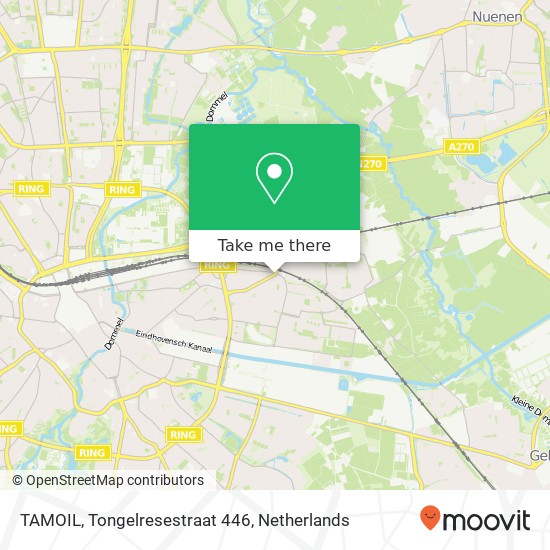 TAMOIL, Tongelresestraat 446 kaart