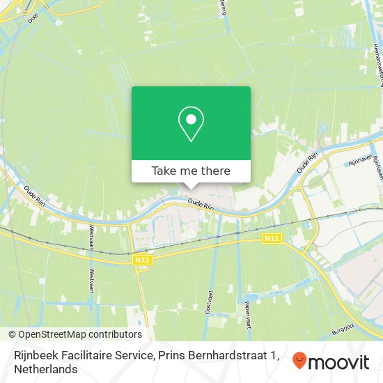 Rijnbeek Facilitaire Service, Prins Bernhardstraat 1 kaart