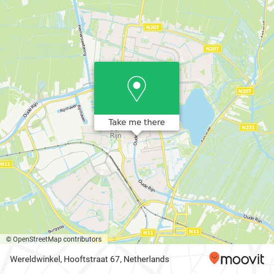 Wereldwinkel, Hooftstraat 67 kaart