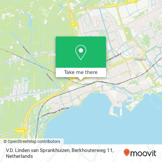 V.D. Linden van Sprankhuizen, Berkhouterweg 11 kaart