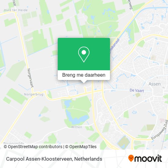 Carpool Assen-Kloosterveen kaart