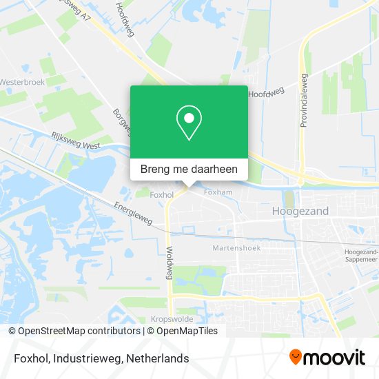 Foxhol, Industrieweg kaart