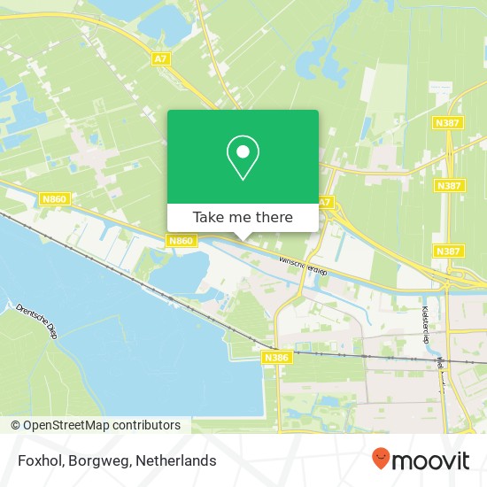 Foxhol, Borgweg kaart