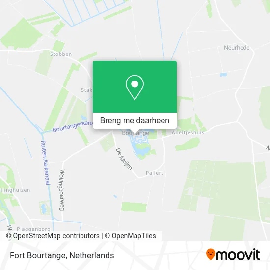 Fort Bourtange kaart