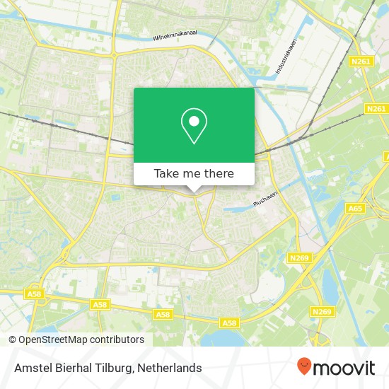 Amstel Bierhal Tilburg kaart
