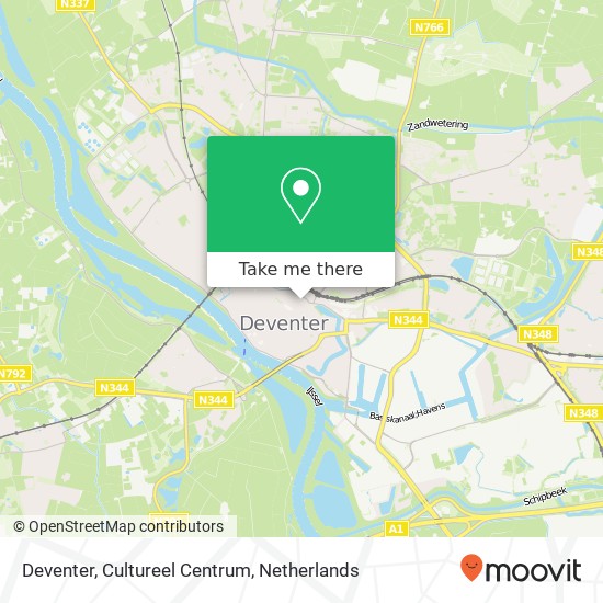 Deventer, Cultureel Centrum kaart