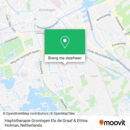 Haptotherapie Groningen Els de Graaf & Ettina Holman kaart