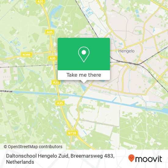 Daltonschool Hengelo Zuid, Breemarsweg 483 kaart