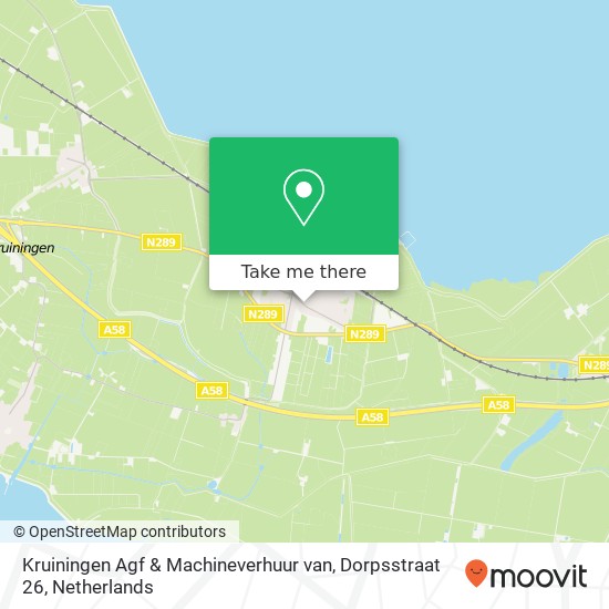 Kruiningen Agf & Machineverhuur van, Dorpsstraat 26 kaart