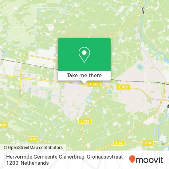 Hervormde Gemeente Glanerbrug, Gronausestraat 1200 kaart