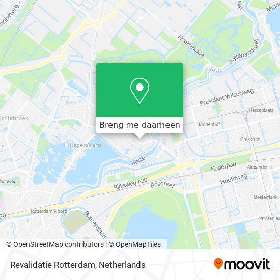 Revalidatie Rotterdam kaart