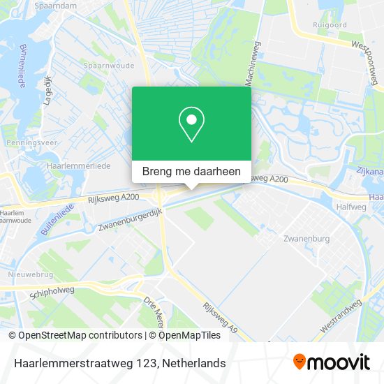 Haarlemmerstraatweg 123 kaart