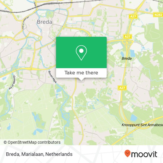 Breda, Marialaan kaart
