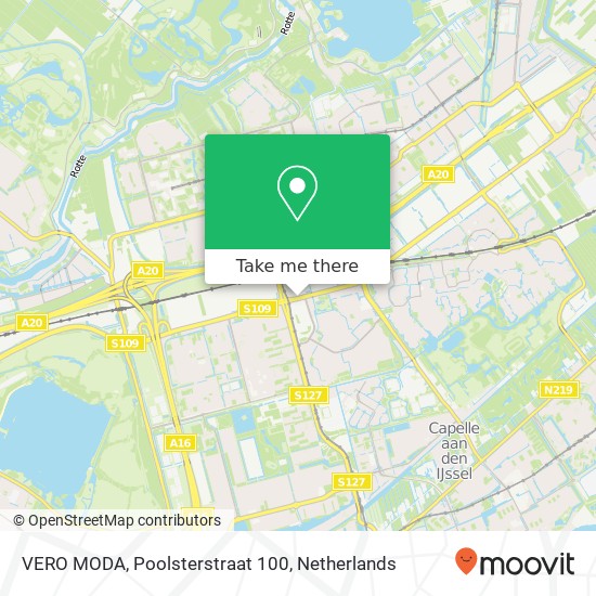 VERO MODA, Poolsterstraat 100 kaart