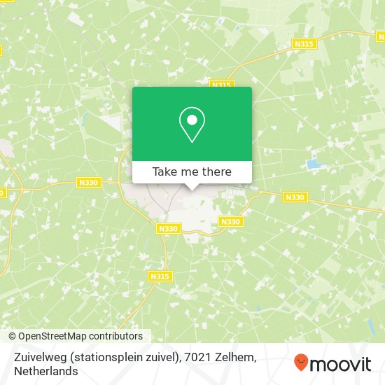 Zuivelweg (stationsplein zuivel), 7021 Zelhem kaart