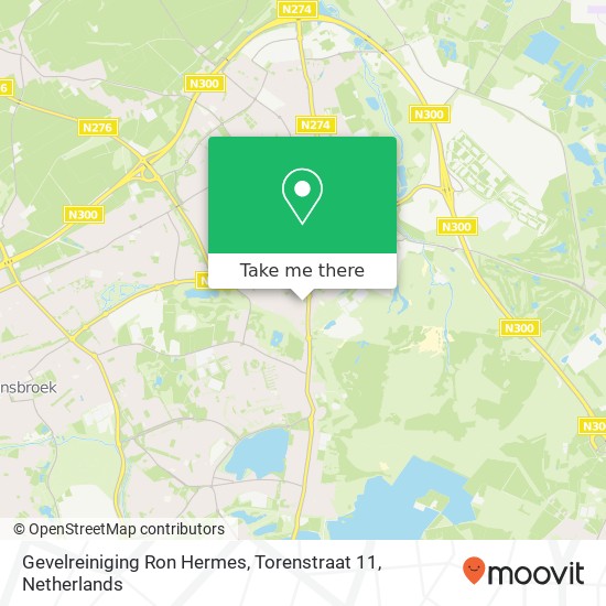 Gevelreiniging Ron Hermes, Torenstraat 11 kaart